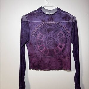 Arizona Jean Company Cosmic Dreamer Purple Long Sleeve Top